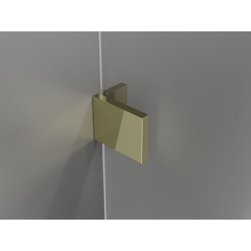 Mexen Lunar L ścianka prysznicowa Walk-in prawa 110 x 200 cm, transparent 8 mm, złota - 830L-110-000-50-00-P