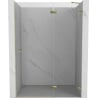 Mexen Lunar drzwi prysznicowe uchylne prawe 140 cm, transparent, złote - 834-140-000-50-00-P