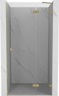 Mexen Lunar drzwi prysznicowe uchylne prawe 110 cm, transparent, złote szczotkowane - 834-110-000-55-00-P