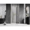Mexen Lunar drzwi prysznicowe uchylne prawe 115 cm, transparent, złote szczotkowane - 834-115-000-55-00-P