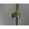 Mexen Lunar drzwi prysznicowe uchylne prawe 130 cm, transparent, złote szczotkowane - 834-130-000-55-00-P