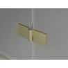 Mexen Lunar drzwi prysznicowe uchylne prawe 130 cm, transparent, złote szczotkowane - 834-130-000-55-00-P