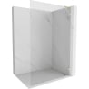 Mexen Lunar L ścianka prysznicowa Walk-in prawa 90 x 200 cm, transparent 8 mm, złota szczotkowana - 830L-090-000-55-00-P