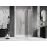 Mexen Lunar drzwi prysznicowe uchylne prawe 130 cm, transparent, złote szczotkowane - 834-130-000-55-00-P
