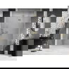 Mexen Lunar drzwi prysznicowe uchylne prawe 135 cm, transparent, złote szczotkowane - 834-135-000-55-00-P