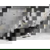 Mexen Lunar drzwi prysznicowe uchylne prawe 135 cm, transparent, złote szczotkowane - 834-135-000-55-00-P