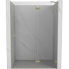 Mexen Lunar drzwi prysznicowe uchylne prawe 140 cm, transparent, złote szczotkowane - 834-140-000-55-00-P