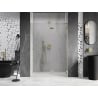 Mexen Lunar drzwi prysznicowe uchylne prawe 140 cm, transparent, złote szczotkowane - 834-140-000-55-00-P