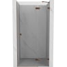 Mexen Lunar drzwi prysznicowe uchylne prawe 95 cm, transparent, różowe złoto - 834-095-000-60-00-P