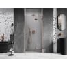 Mexen Lunar drzwi prysznicowe uchylne prawe 95 cm, transparent, różowe złoto - 834-095-000-60-00-P