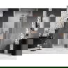 Mexen Lunar drzwi prysznicowe uchylne prawe 100 cm, transparent, różowe złoto - 834-100-000-60-00-P