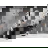 Mexen Lunar drzwi prysznicowe uchylne prawe 100 cm, transparent, różowe złoto - 834-100-000-60-00-P