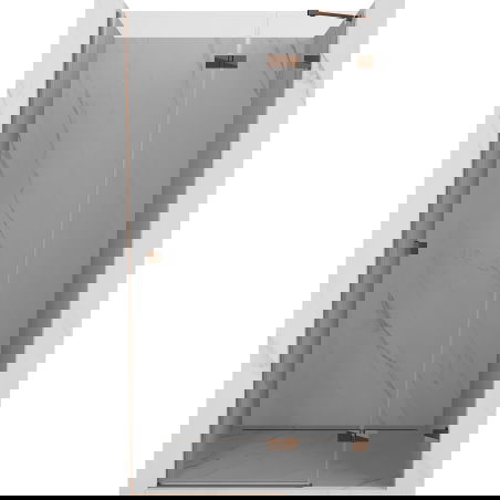 Mexen Lunar drzwi prysznicowe uchylne prawe 110 cm, transparent, różowe złoto - 834-110-000-60-00-P