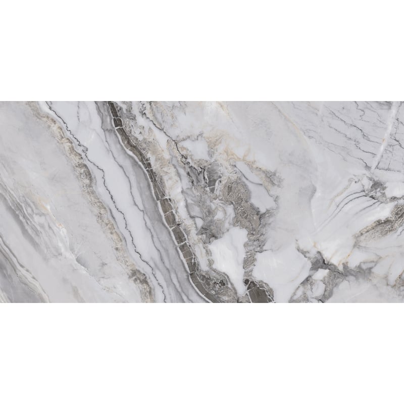 Mexen Limos Grey gres szkliwiony rekt. G1, płytka podłogowo-ścienna 120 x 60 cm, połysk - TL127-120-060-01