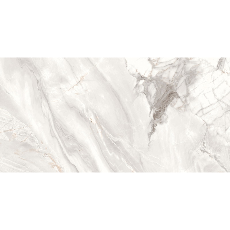 Mexen Limos White gres szkliwiony rekt. G1, płytka podłogowo-ścienna 120 x 60 cm, połysk - TL127-120-060-03