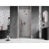 Mexen Lunar drzwi prysznicowe uchylne prawa 95 cm, transparent, miedź szczotkowana - 834-095-000-65-00-P