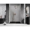 Mexen Lunar drzwi prysznicowe uchylne prawa 140 cm, transparent, miedź szczotkowana - 834-140-000-65-00-P