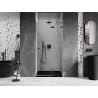 Mexen Lunar drzwi prysznicowe uchylne prawe 85 cm, transparent, gun gray szczotkowany - 834-085-000-66-00-P