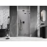 Mexen Lunar drzwi prysznicowe uchylne prawe 85 cm, transparent, gun gray szczotkowany - 834-085-000-66-00-P