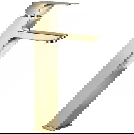 Mexen Emma bateria umywalkowa wysoka, złota szczotkowana - 71910-50