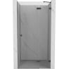 Mexen Lunar drzwi prysznicowe uchylne prawe 100 cm, transparent, gun gray szczotkowany - 834-100-000-66-00-P