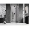 Mexen Lunar drzwi prysznicowe uchylne prawe 100 cm, transparent, gun gray szczotkowany - 834-100-000-66-00-P