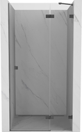 Mexen Lunar drzwi prysznicowe uchylne prawe 110 cm, transparent, gun gray szczotkowany - 834-110-000-66-00-P