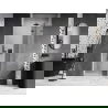 Mexen Lunar drzwi prysznicowe uchylne prawe 115 cm, transparent, gun gray szczotkowany - 834-115-000-66-00-P