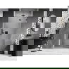 Mexen Lunar drzwi prysznicowe uchylne prawe 115 cm, transparent, gun gray szczotkowany - 834-115-000-66-00-P