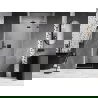 Mexen Lunar drzwi prysznicowe uchylne prawe 120 cm, transparent, gun gray szczotkowany - 834-120-000-66-00-P