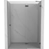 Mexen Lunar drzwi prysznicowe uchylne prawe 140 cm, transparent, gun gray szczotkowany - 834-140-000-66-00-P