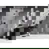 Mexen Lunar drzwi prysznicowe uchylne prawe 80 cm, transparent, czarne - 834-080-000-70-00-P