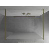 Mexen Kioto ścianka prysznicowa wolnostojąca 120 x 200 cm, szron 8 mm, złota - 800-120-002-50-30