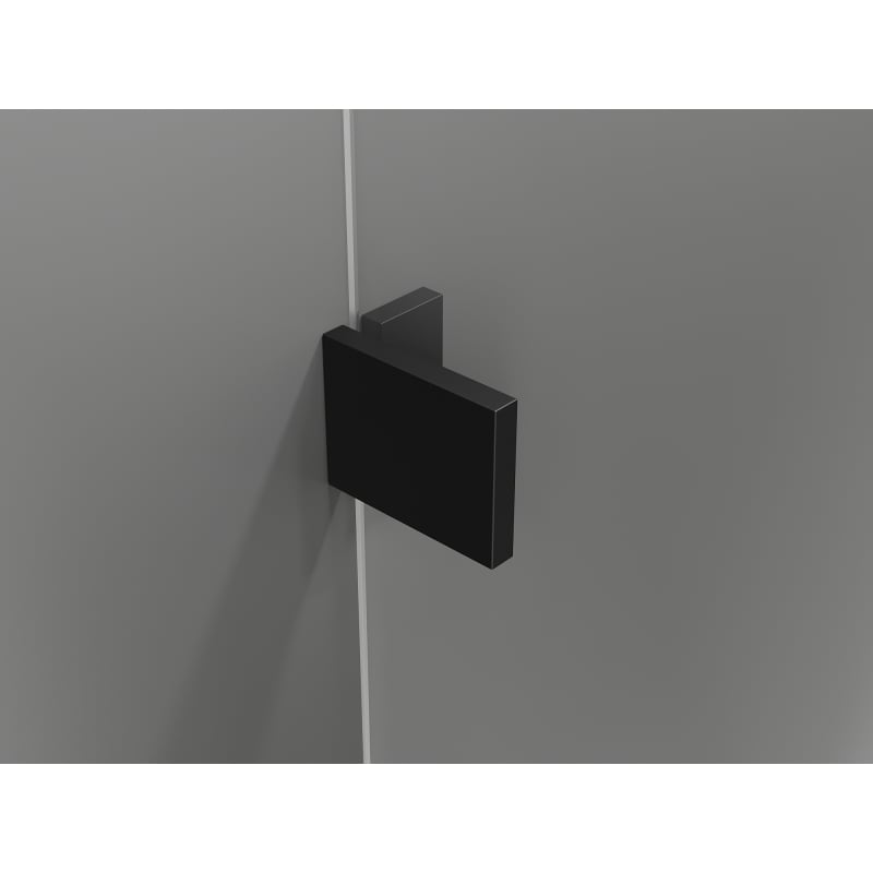 Mexen Lunar drzwi prysznicowe uchylne prawe 90 cm, transparent, czarne - 834-090-000-70-00-P