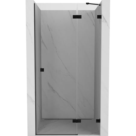 Mexen Lunar drzwi prysznicowe uchylne prawe 95 cm, transparent, czarne - 834-095-000-70-00-P