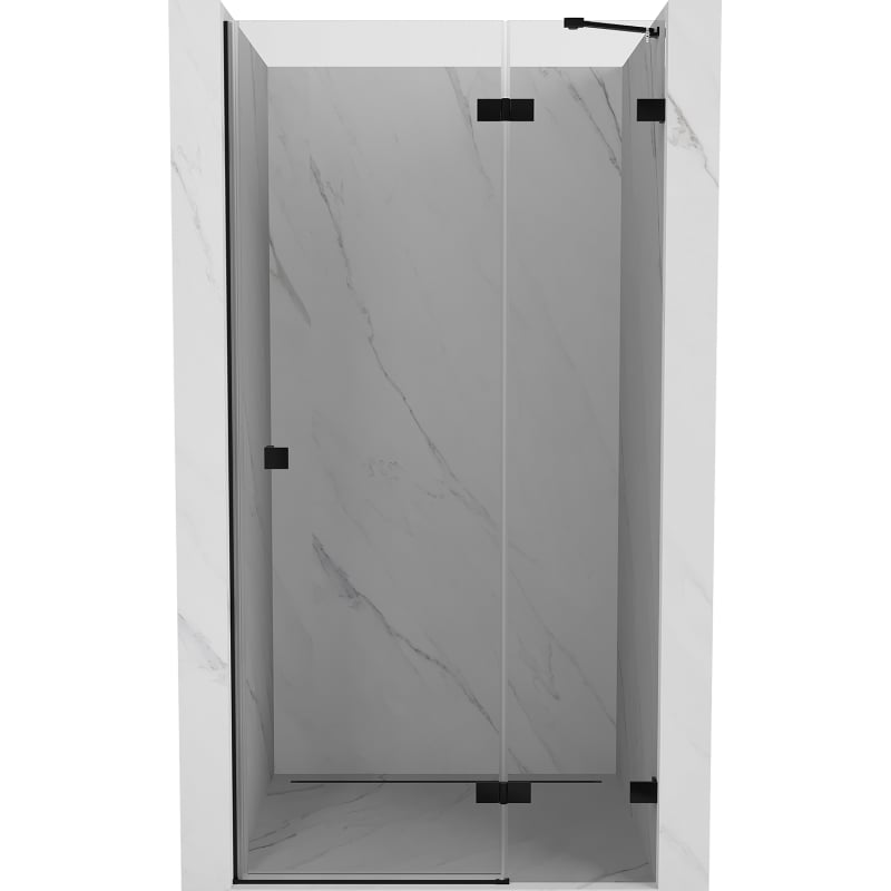 Mexen Lunar drzwi prysznicowe uchylne prawe 100 cm, transparent, czarne - 834-100-000-70-00-P