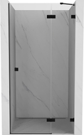Mexen Lunar drzwi prysznicowe uchylne prawe 110 cm, transparent, czarne - 834-110-000-70-00-P