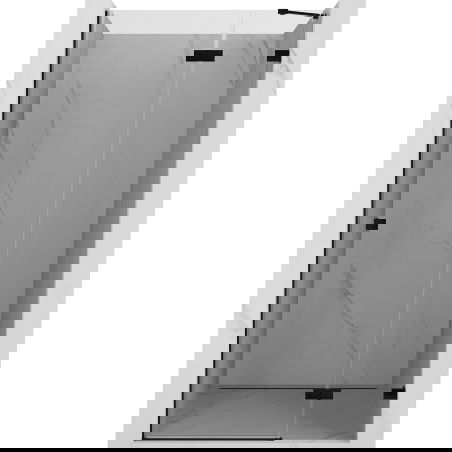 Mexen Lunar drzwi prysznicowe uchylne prawe 125 cm, transparent, czarne - 834-125-000-70-00-P