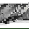 Mexen Lunar drzwi prysznicowe uchylne prawe 125 cm, transparent, czarne - 834-125-000-70-00-P