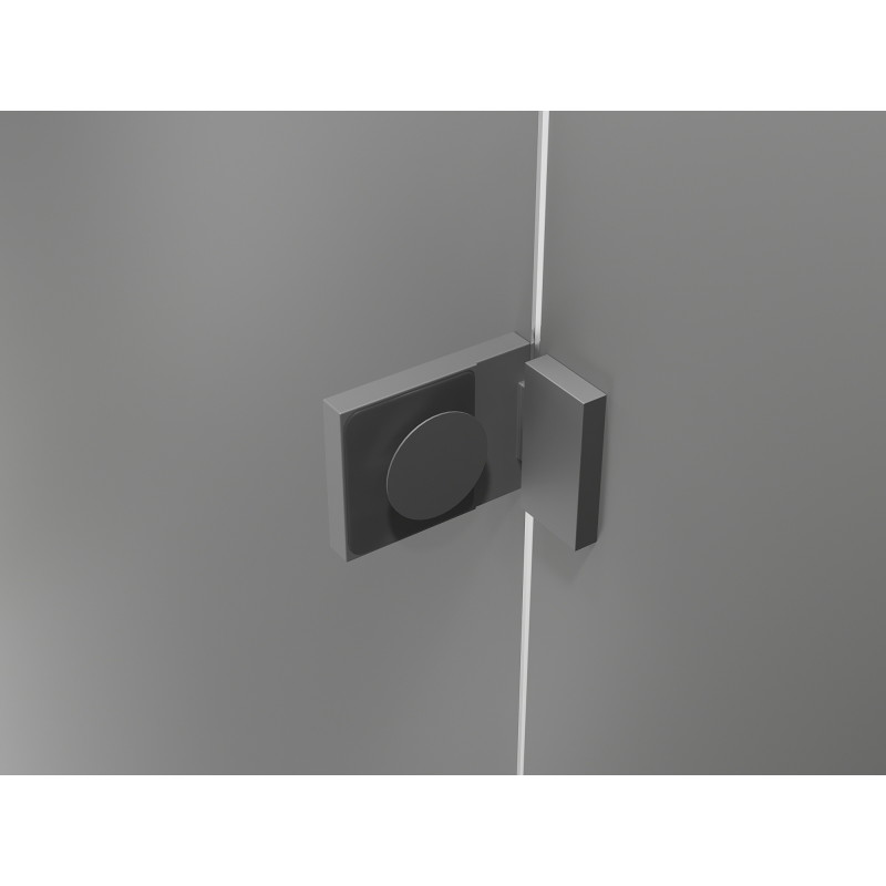 Mexen Lunar drzwi prysznicowe uchylne prawe 105 cm, transparent, gun metal - 834-105-000-95-00-P