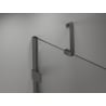 Mexen Lunar drzwi prysznicowe uchylne prawe 110 cm, transparent, gun metal - 834-110-000-95-00-P