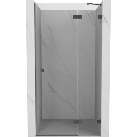 Mexen Lunar drzwi prysznicowe uchylne prawe 110 cm, transparent, gun metal - 834-110-000-95-00-P