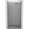 Mexen Lunar drzwi prysznicowe uchylne prawe 110 cm, transparent, gun metal - 834-110-000-95-00-P