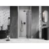 Mexen Lunar drzwi prysznicowe uchylne prawe 110 cm, transparent, gun metal - 834-110-000-95-00-P