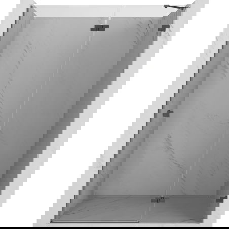 Mexen Lunar drzwi prysznicowe uchylne prawe 135 cm, transparent, gun metal - 834-135-000-95-00-P