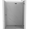 Mexen Lunar drzwi prysznicowe uchylne prawe 135 cm, transparent, gun metal - 834-135-000-95-00-P