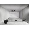 Mexen Lunar drzwi prysznicowe uchylne prawe 135 cm, transparent, gun metal - 834-135-000-95-00-P