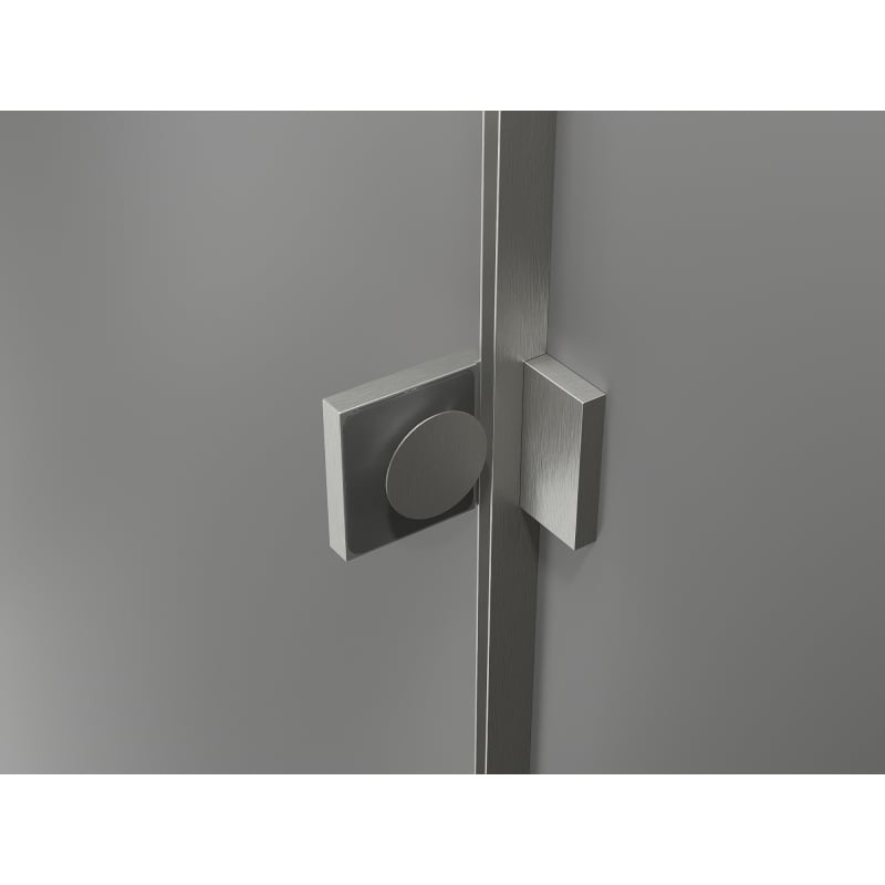 Mexen Lunar drzwi prysznicowe uchylne prawe 95 cm, transparent, nikiel szczotkowany - 834-095-000-97-00-P