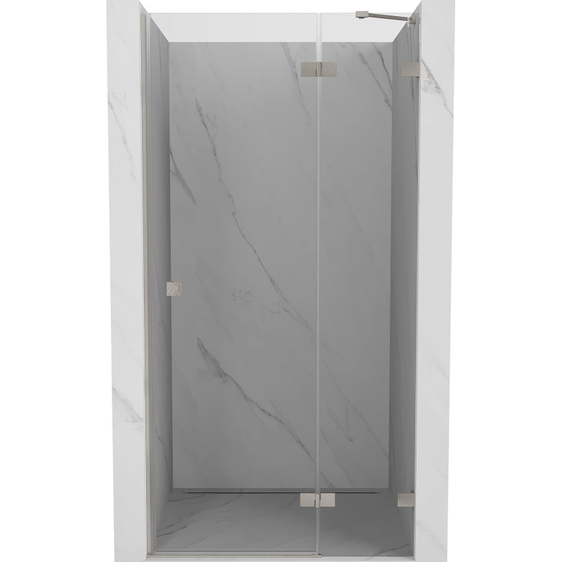 Mexen Lunar drzwi prysznicowe uchylne prawe 100 cm, transparent, nikiel szczotkowany - 834-100-000-97-00-P