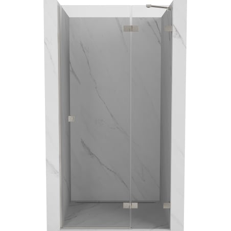 Mexen Lunar drzwi prysznicowe uchylne prawe 100 cm, transparent, nikiel szczotkowany - 834-100-000-97-00-P